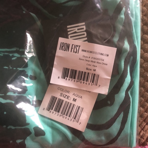 SOLD NWT Iron Fist Bone Deep Mesh Maxi Dress - Picture 14 of 16